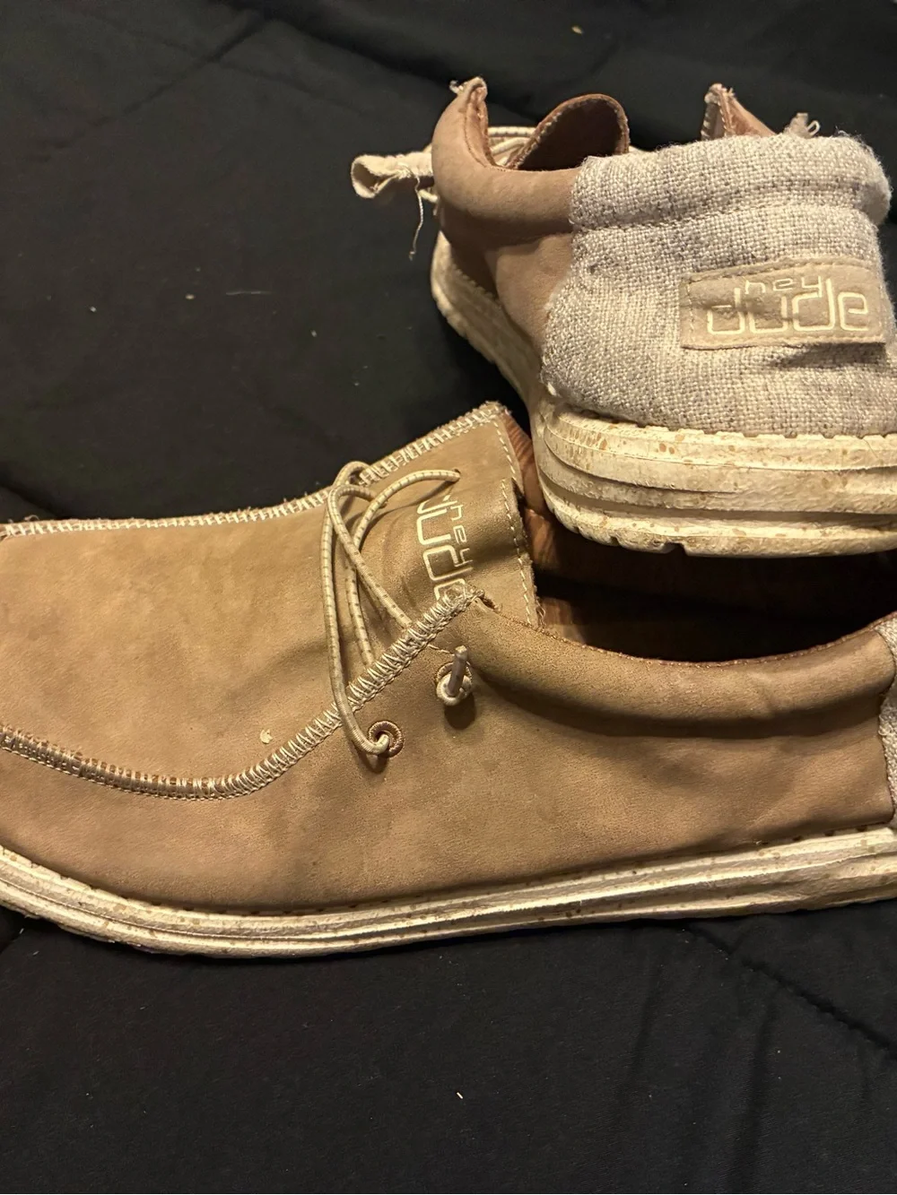 Hey Dude Men's Slip-On Loafers in Tan